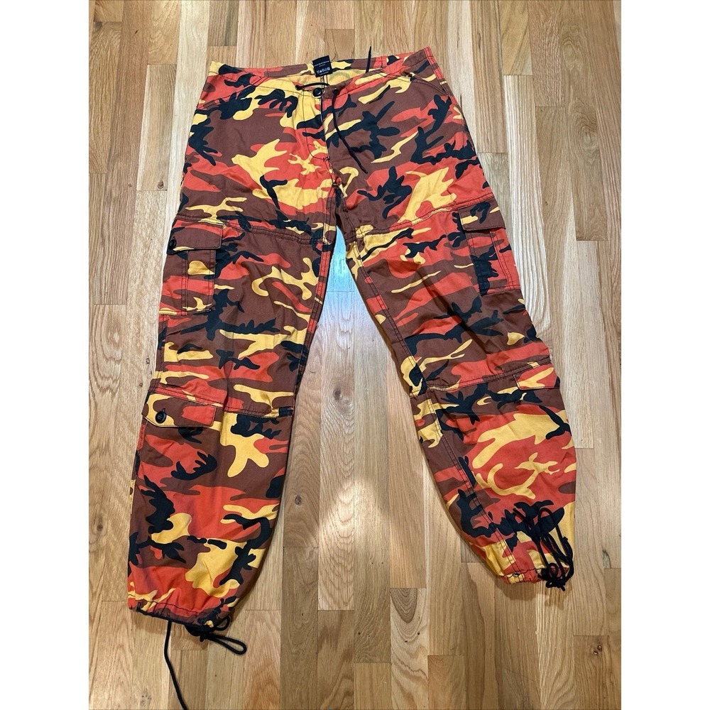 ROTHCO RED/ORANGE‎ CAMO PANTS SIZE SMAL- NEW